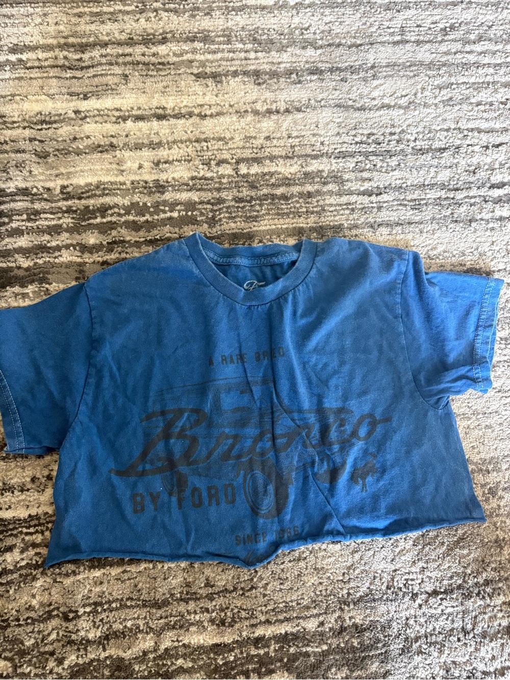Ford Blue Graphic Crop Tee